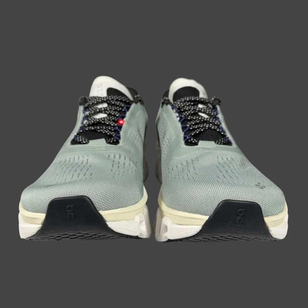 On Running Cloudventure Sneakers in Sage Green and White